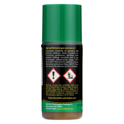 Bottle with green cap and black label on a white background