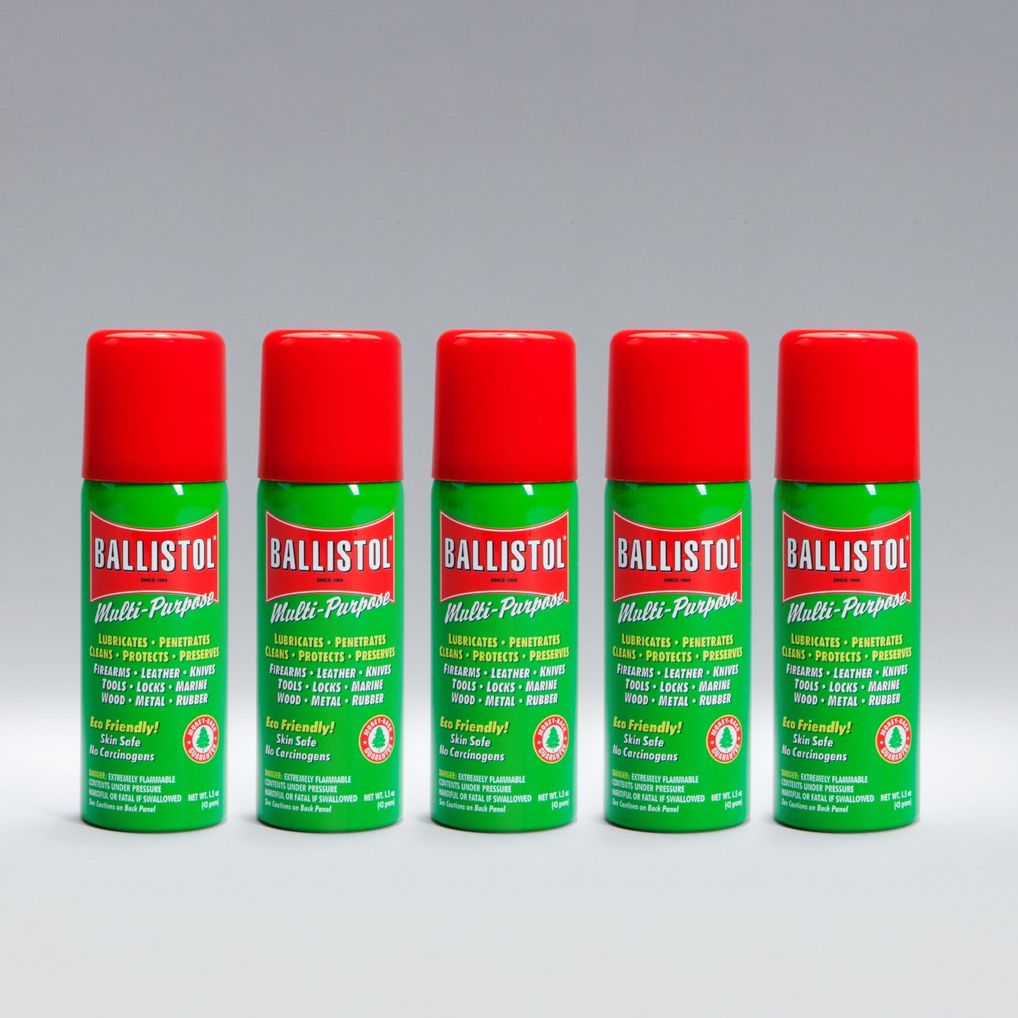 5 cans of BALLISTOL 1.5oz aerosol Multi-Purpose Oil