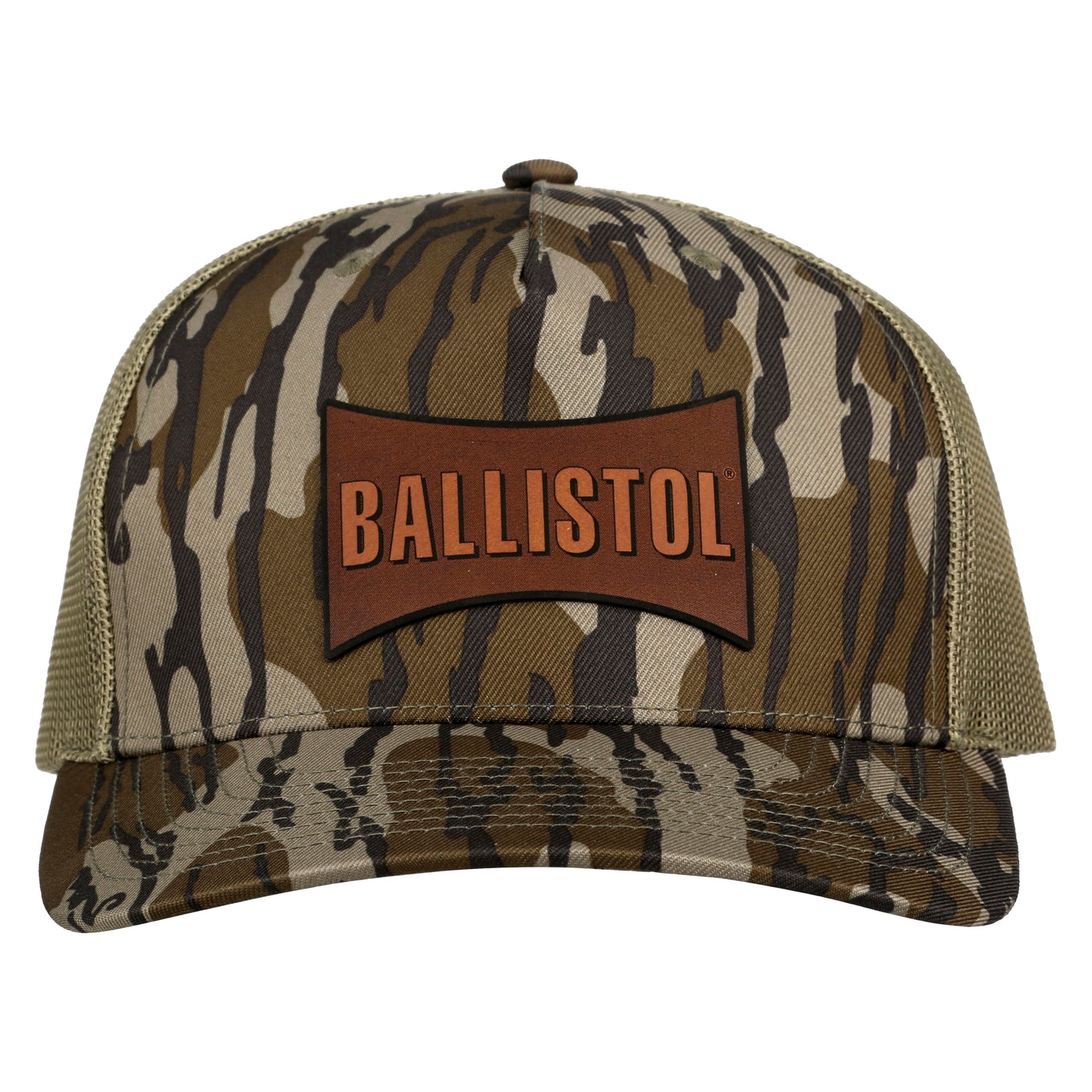 Camouflage cap with 'BALLISTOL' patch on a white background